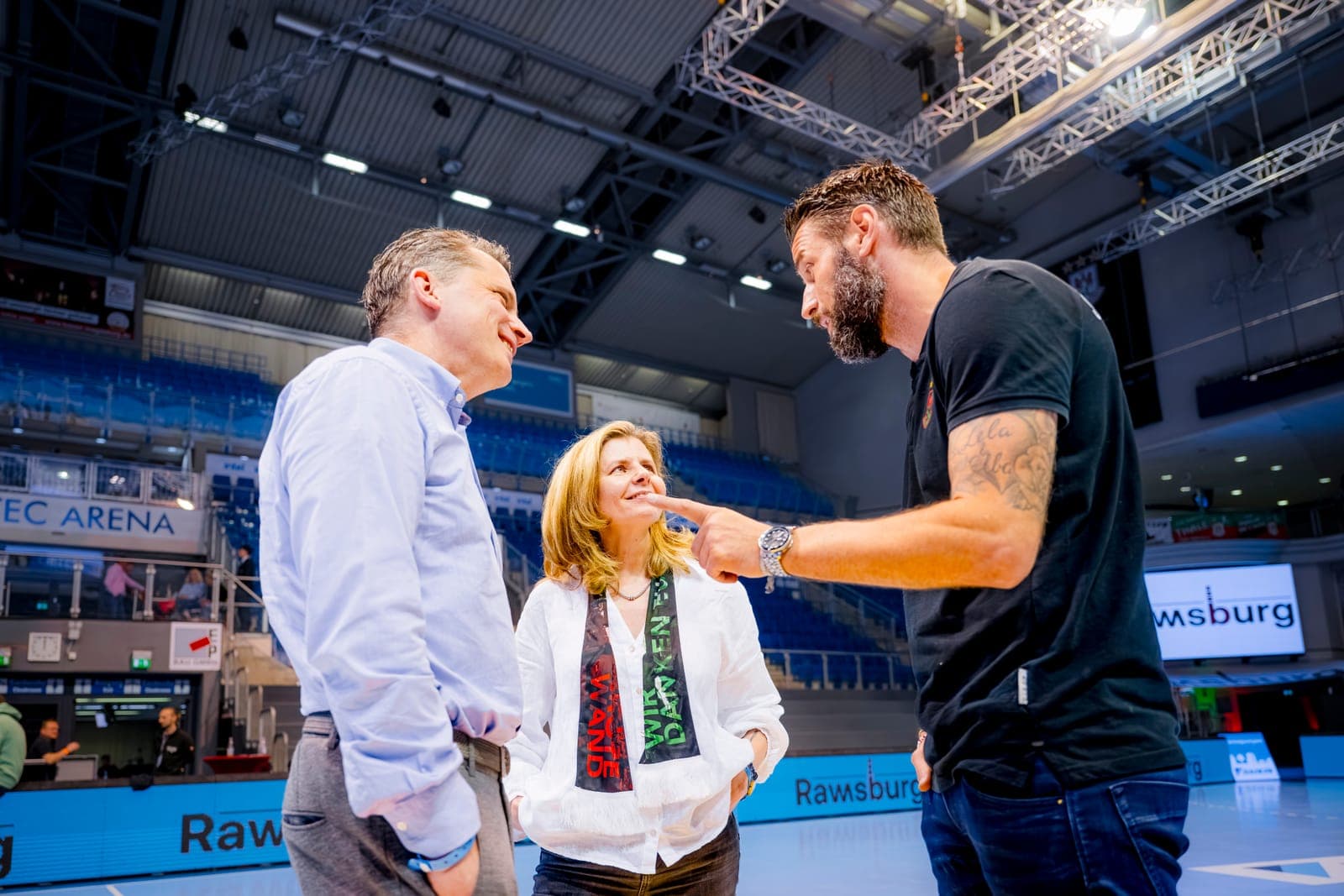 Annett und Falko Preußer im Gespräch mit Bennet Wiegert